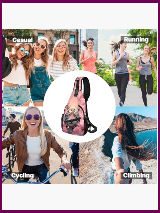 Lightweight Sling Backpack Crossbody Bag with Adjustable Straps Travel Chest Bag main image 5